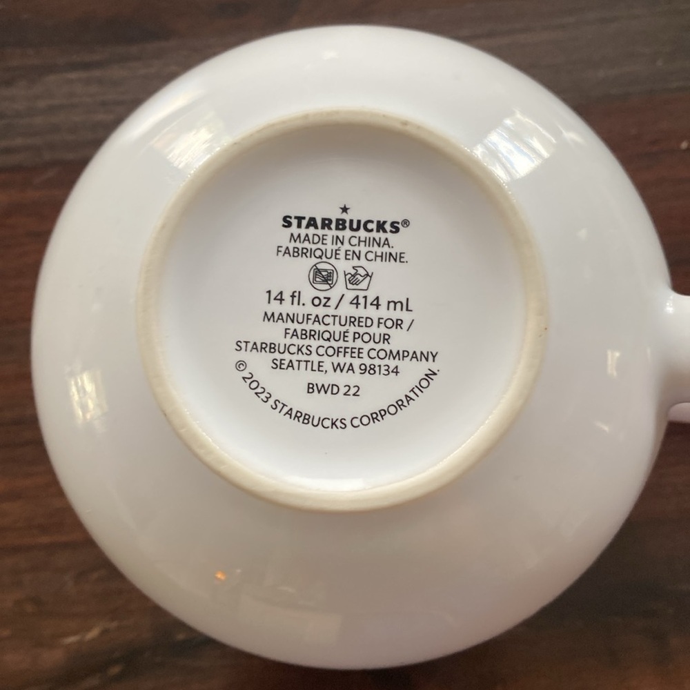 Starbucks 2023 Spring Ceramic Flower Garden Mug - Picture 4 of 5